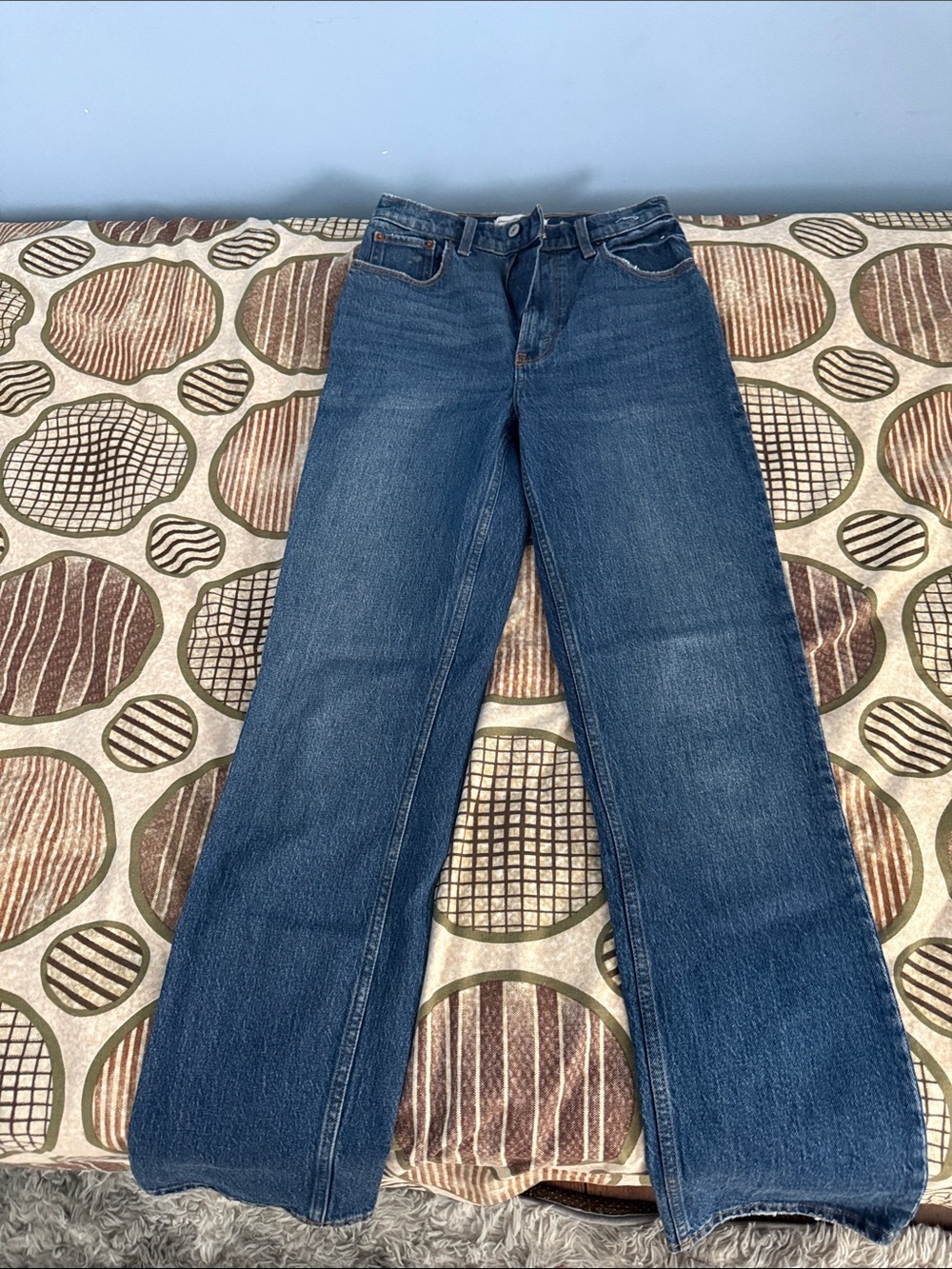 Abercrombie & Fitch Dark Blue Straight Leg Jeans